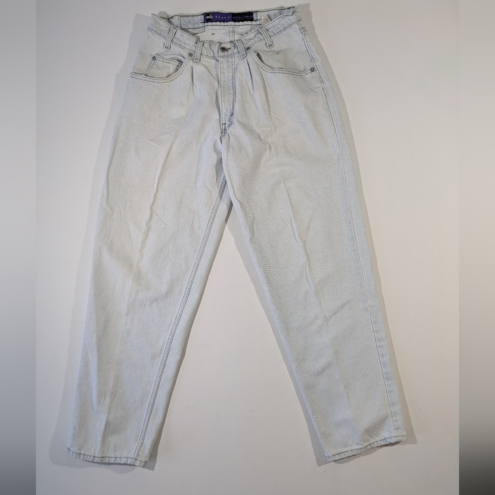 Vintage 90's Levi’s Silver Tab Baggy Fit Jeans - MADE IN USA Size 32 - Fits 30 - Picture 7 of 15